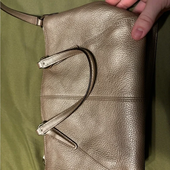 Coach Metallic Gold Crossbody Bag - Picture 4 of 6